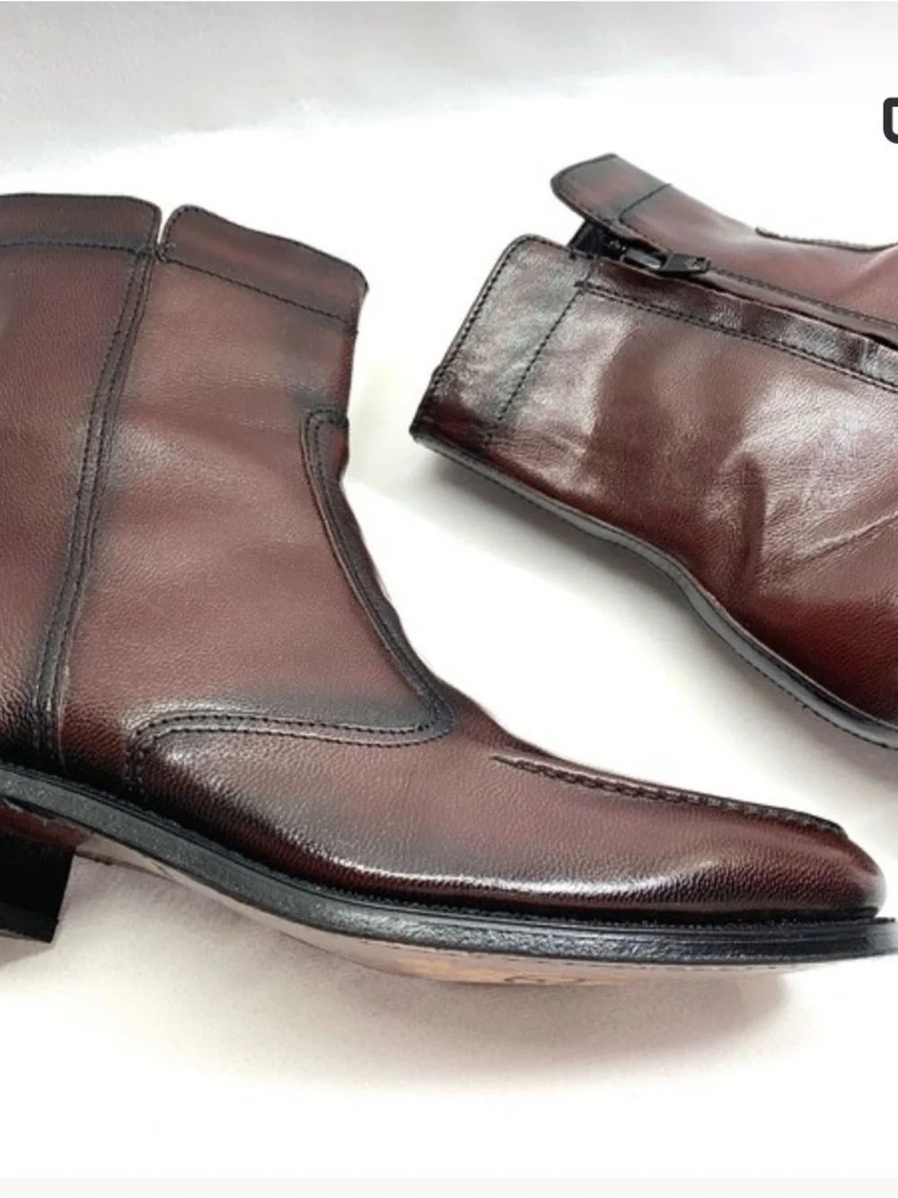Florsheim Dark Brown Leather Ankle Boots